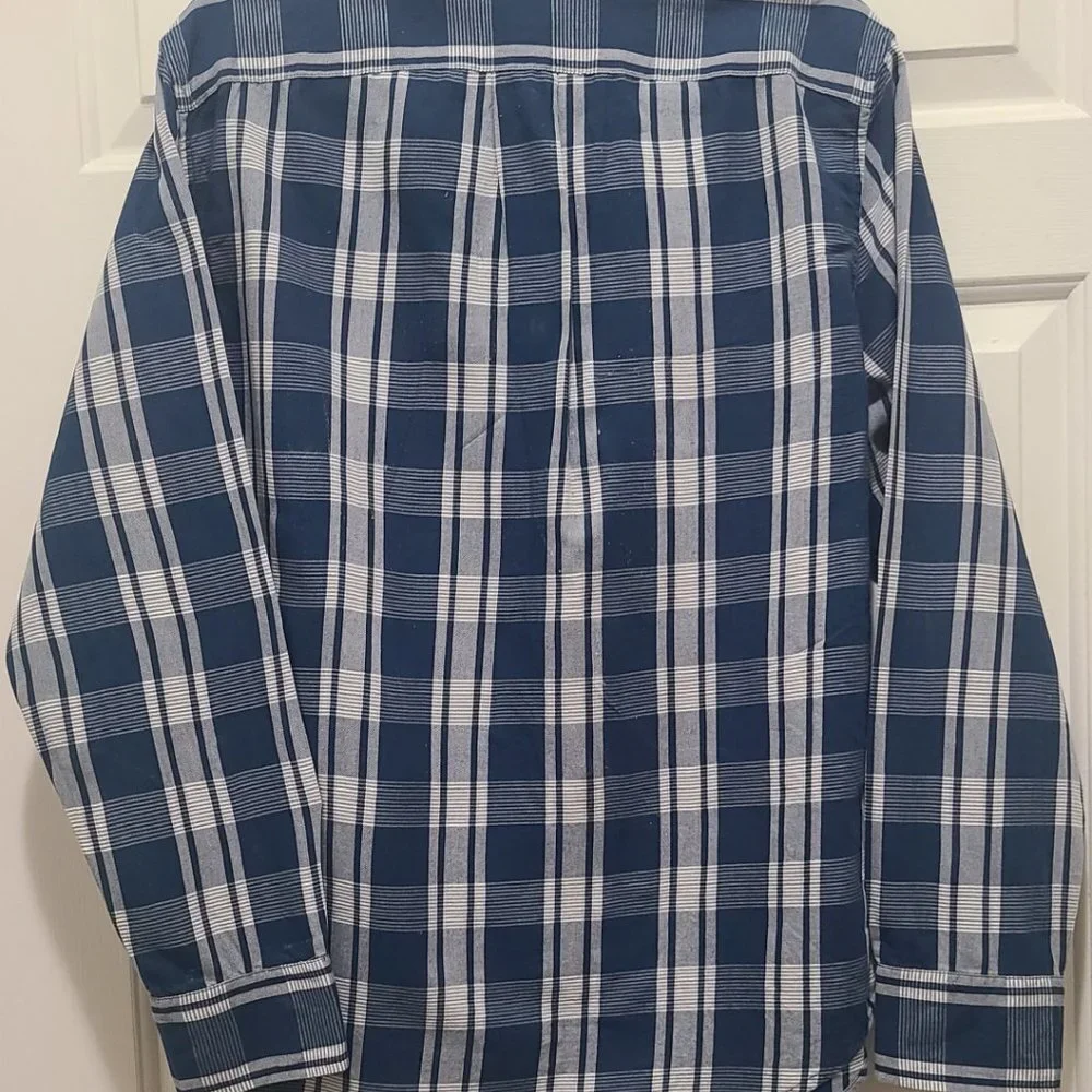 J. Crew Men's Plaid Long Sleeve Button Down Shirt SU